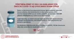Bakan Selçuk’tan Aşı Açıklaması