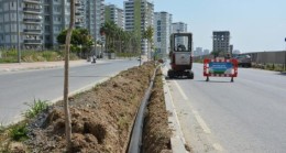 MERSİN Büyükşehir Belediyesi’nden ÇEVRENİN KORUNMASI ve SU TASARRUFU İçin ÖRNEK ÇALIŞMA   Ana Yol Refüjlerdeki ÇİÇEK ve AĞAÇLAR, UYDU BAĞLANTILI SİSTEMLE SULANACAK % 40 Su Tasarrufu Sağlanacak