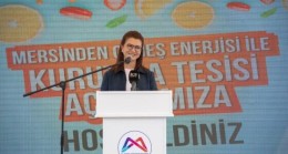 Meral SEÇER; Güneş Enerjisi ile DOĞA DOSTU Kurutma Tesisi Mersin İçin Önemli Bir Kazanımdır”.