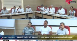 TARSUS Belediyesi 39 İŞ YERİ KİRA İhalesini CANLI YAYINLA Gerçekleştirdi