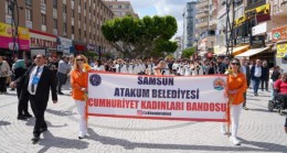 SAMSUN CUMHURİYET KADINLARI BANDO TAKIMI TARSUS SOKAKLARINI RENKLENDİRDİ