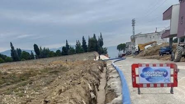 MESKİ Kesintisiz İÇME SUYU TEMİNİNE Devam Ediyor MUT İlçesi (Deveci ve Topkaya Mh.)’ne 3,5 Km İÇME SUYU HATTI Kazandırılıyor