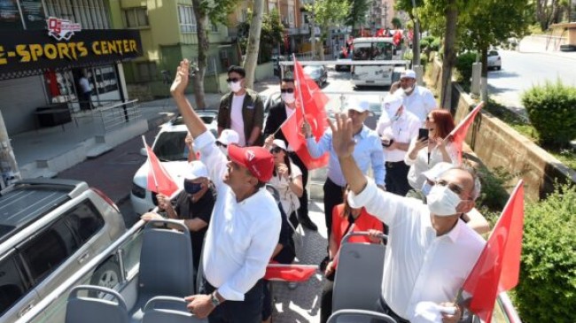 TARSUS Belediye Başkanı Dr. Haluk BOZDOĞAN ve MERSİN Büyükşehir Belediye Başkanı Vahap SEÇER 19 MAYIS COŞKUSUNU HALKLA BİRLİKTE YAŞADILAR