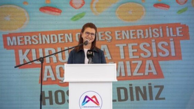 Meral SEÇER; Güneş Enerjisi ile DOĞA DOSTU Kurutma Tesisi Mersin İçin Önemli Bir Kazanımdır”.