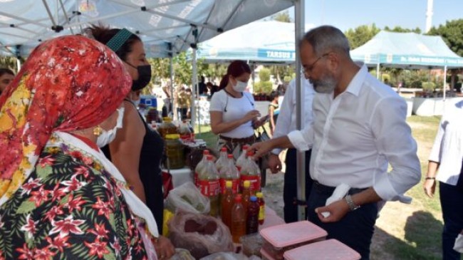 TARSUS Belediye Başkanı Dr. Haluk BOZDOĞAN’ın Destekleriyle Kurulan Emekçi Kadın Girişimi Üretim ve İşletme Kooperatifi BOZDOĞAN’ı Ağırladı