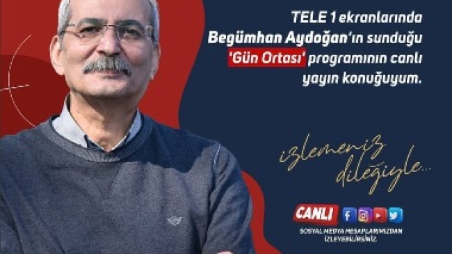 Tarsus Belediye Başkanı Dr. Haluk BOZDOĞAN, Tele 1 Ekranlarında Begümhan AYDOĞAN’ın Sunduğu ”Gün Ortası” Programının Canlı Yayın Konuğu Oldu, TARSUS’U Anlattı