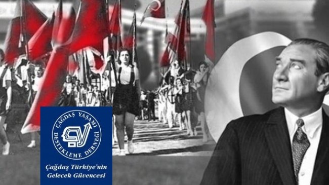 ÇAĞDAŞ YAŞAMI DESTEKLEME DERNEĞİ Genel Merkezi; “19 Mayıs Atatürk’ü Anma, Gençlik ve Spor Bayramımız Kutlu Olsun”.