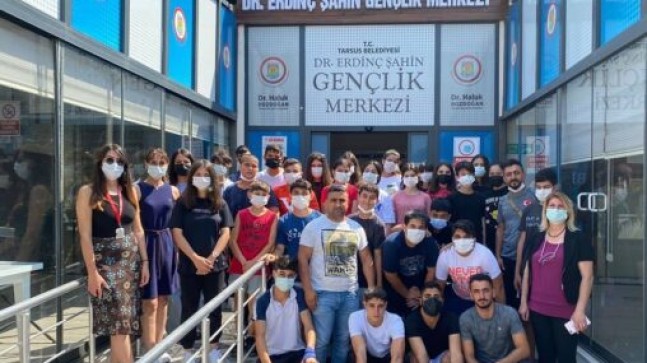 TARSUS Belediyesi Dr. Erdinç ŞAHİN Gençlik Merkezine; Hedef Spor ve Samuray Spor Kulüplerinden Ziyaret