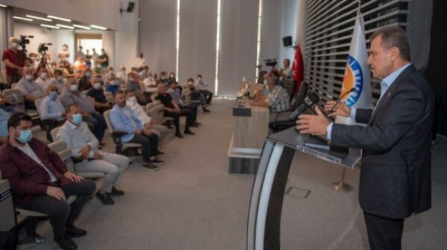 MERSİN Büyükşehir Belediye Başkanı Vahap SEÇER; “Halkımız İçin Belediye Başkanları Muhtarlarla İş Birliği Yapmalı”.