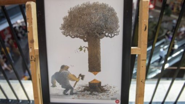 MERSİN Büyükşehir’in DÜNYA ÇEVRE GÜNÜ Etkinlikleri KARİKATÜR SERGİSİ ile Başladı