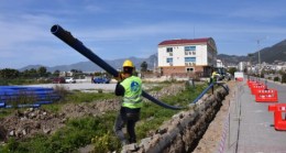 MERSİN Büyükşehir Belediyesi MESKİ Şirketi; Alt Yapı Hizmetinde, ANAMUR, BOZYAZI ve AYDINCIK İlçelerinde Toplam 127 BİN 691 Metre İÇME SUYU HATTI Döşedi
