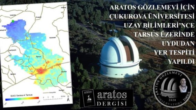 ARATOS GÖZLEMEVİ İÇİN  UYDUDA TARSUS ÜZERİNDEN  YER TESPİTİ YAPILDI