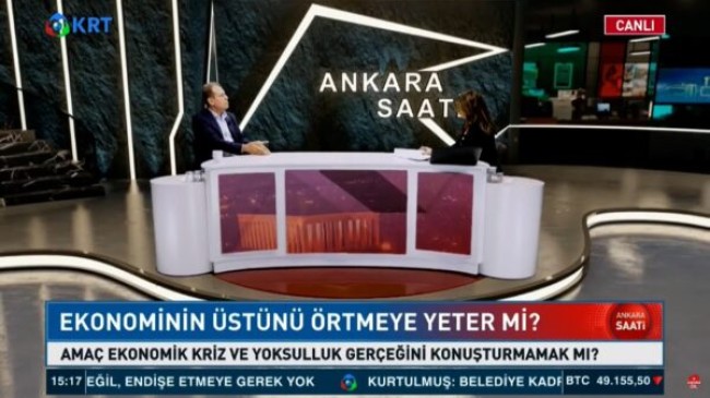 SEÇER KRT TV’nin “Ankara Saati” Programının Konuğu Oldu, “Devlet Bizimle Arasına Ciddi Bir Mesafe Koymuş” dedi.