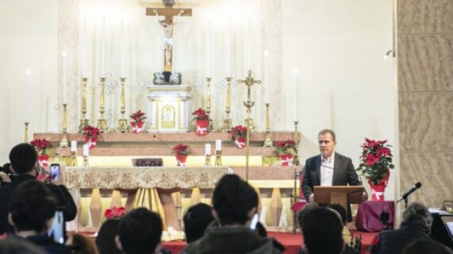 MERSİN Büyükşehir Belediye Başkanı Vahap SEÇER, KATOLİK Kilisesindeki Dinler Arası NOEL Kutlamasına Katıldı