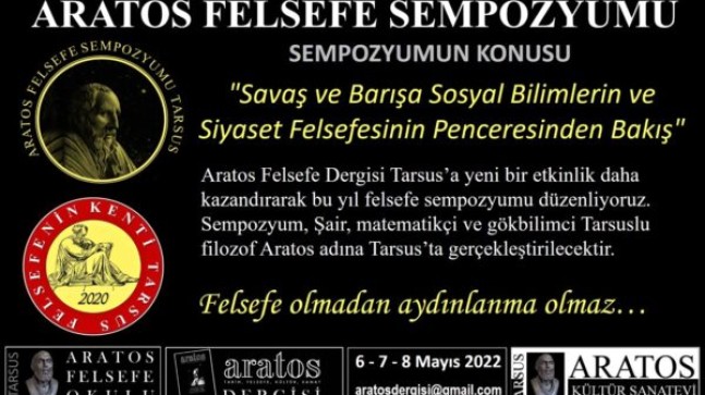 TARSUS’TA ARATOS FELSEFE SEMPOZYUMU YAPILACAK, TARİHLER BELLİ OLDU