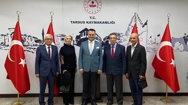 TARSUS Kent Kültür Sanat Tanıtım Derneği, Tarsus Kaymakamı Kadir Sertel OTCU’yu Ziyaret Etti