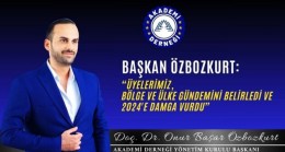 Akademi Derneği Başkanı ÖZBOZKURT 2024’ü Değerlendirdi, Yeni Yılı Kutladı